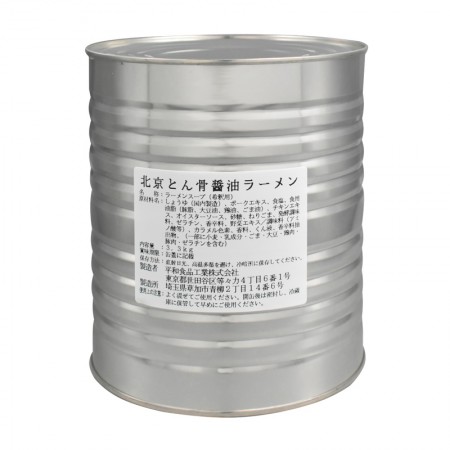 平和食品工業【北京とん骨醤油ラーメンスープ　3.3kg缶×6】