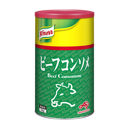 【クノール ビーフコンソメ1kg缶×6】 AJINOMOTO業務用乾燥スープ(コンソメ)