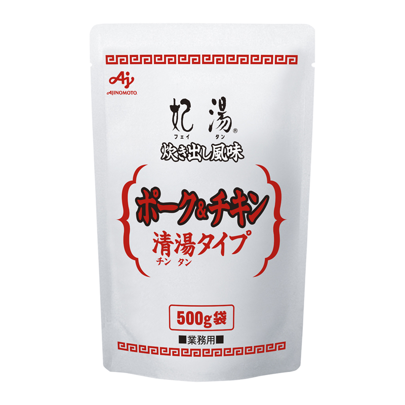 AJINOMOTO AJINOMOTO 味の素 湯炊き出しポ−ク＆チキン清湯 500g×12袋
